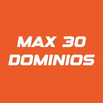 Máximo 30 dominios